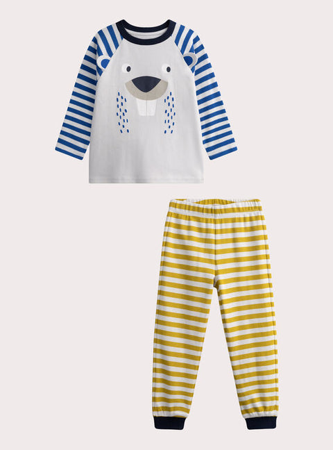 Beaver Animation Glow In The Dark Cotton Pyjamas