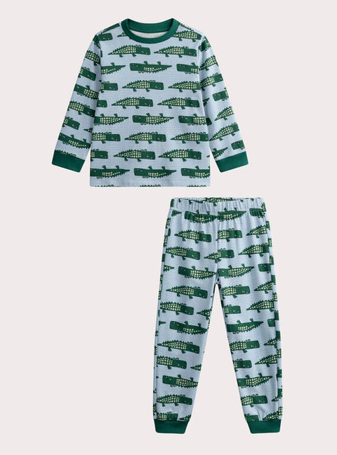 Green Crocodile Animation Cotton Pyjamas