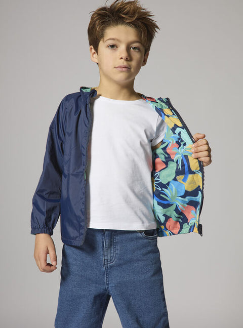 Reversible Navy Raincoat