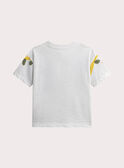 White Jungle Animation Cotton T-shirt
