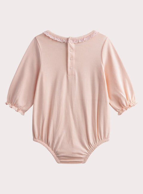 Newborn Pink Cotton Bodysuit