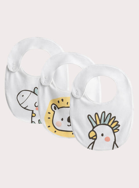 3 Pack Jersey Cotton Bibs