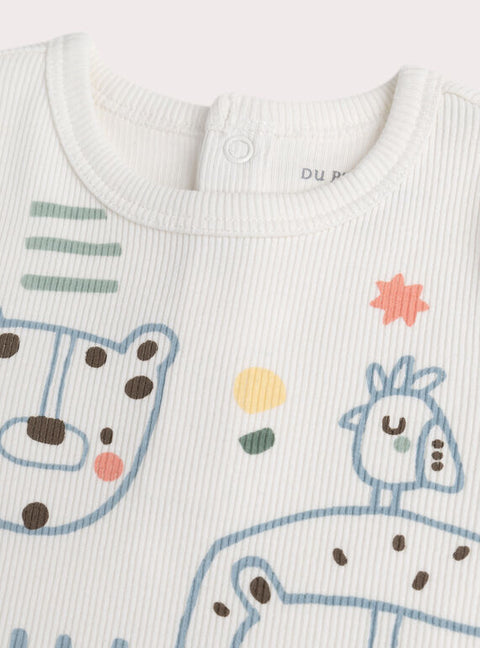Newborn Cream Cotton Playsuit