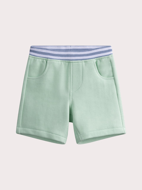 Green Cotton Rich Shorts