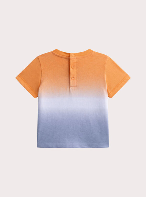 Tricolour Surf Print Cotton T-shirt
