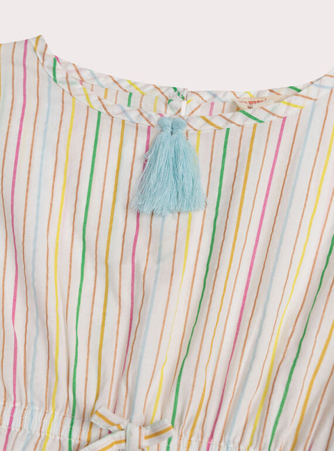 Striped Cotton Beach Dress