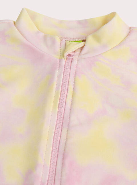 Pink Tie Dye Anti UV Swimsuit