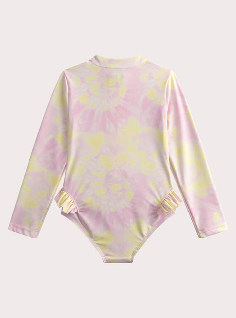 Pink Tie Dye Anti UV Swimsuit