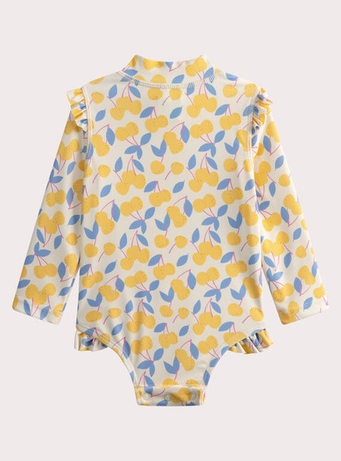 Anti UV Fruit Print One Piece Swimsuit