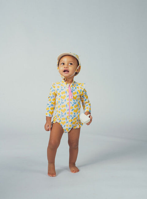 Anti UV Fruit Print One Piece Swimsuit