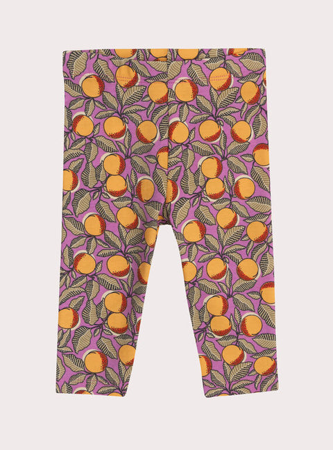 Fruit Print Cotton Leggings