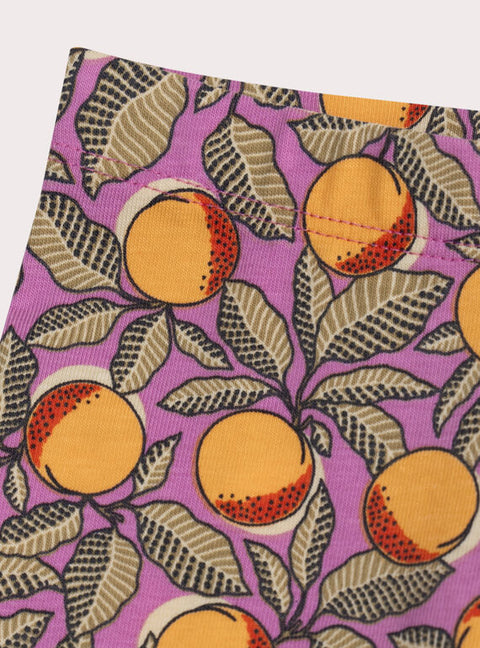 Fruit Print Cotton Leggings