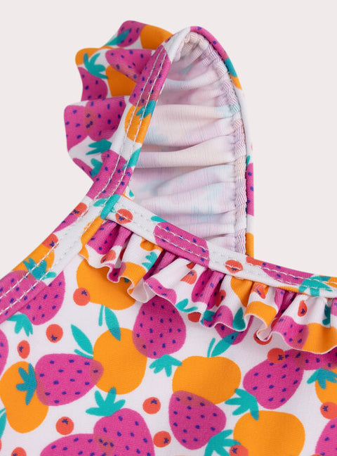 Pink Fruit Print Swimsuit