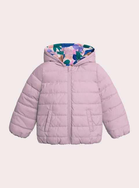 Purple Reversible Hooded Coat