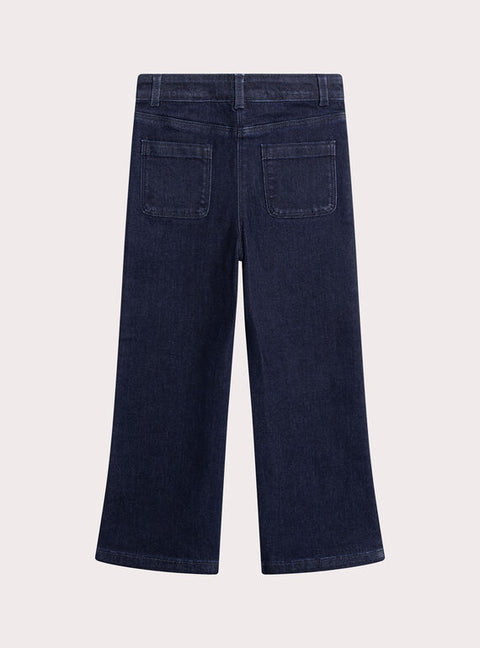 Flared Blue Denim Jeans