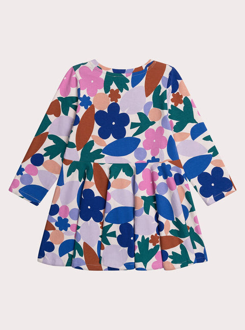 Graphic Print Cotton Skater Dress