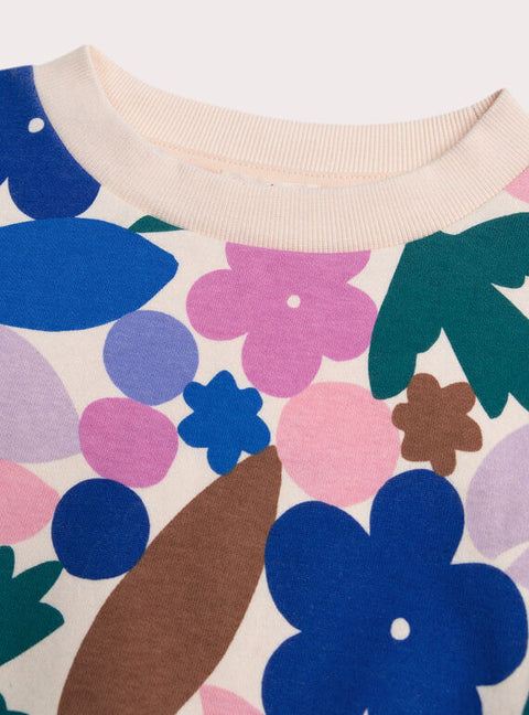 Graphic Print Cotton Fleece Sweatshirt