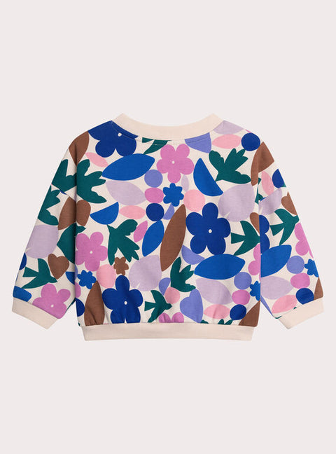 Graphic Print Cotton Fleece Sweatshirt