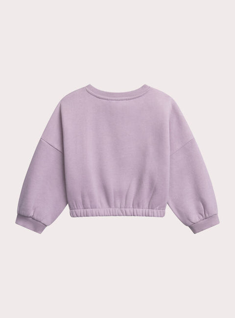 Purple Cotton Fleece Sweatshirt