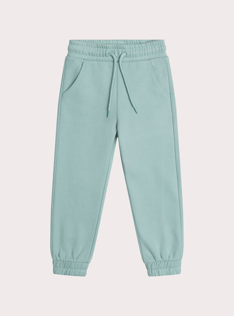 Green Cotton Fleece Joggers