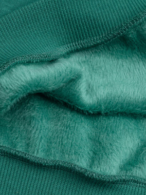 Green Sequined Cotton Fleece Sweatshirt