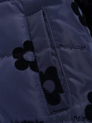 Reversible Navy Faux Fur Coat