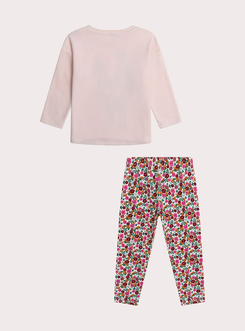 Cream Zebra Animation Velour Pyjamas