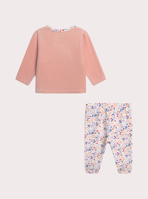 Peach Velour Fox Animation Pyjamas