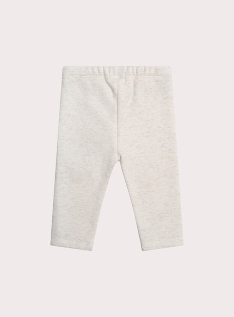 Mottle Beige Fleece Lined Leggings