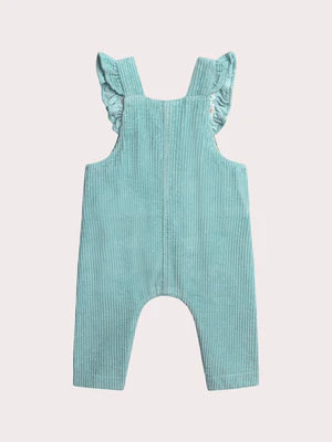 Lined Turquoise Corduroy Dungarees