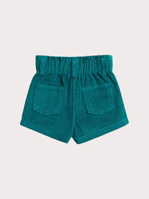 Turquoise Corduroy Shorts