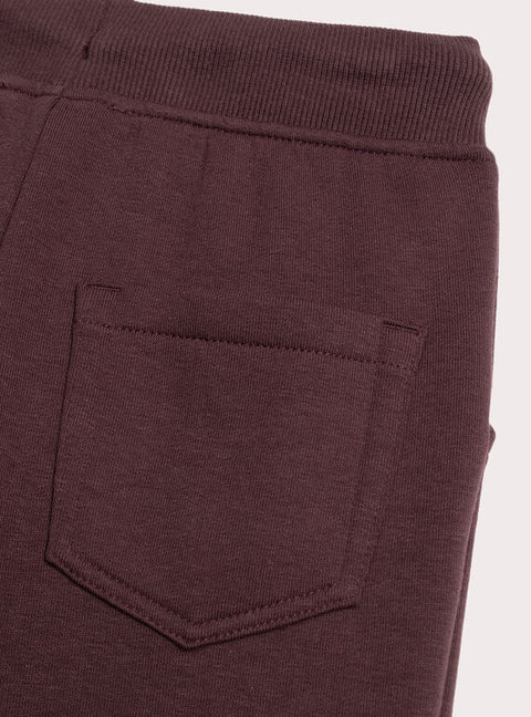 BurgundyCotton Fleece Joggers