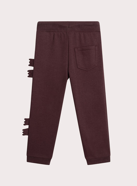 BurgundyCotton Fleece Joggers