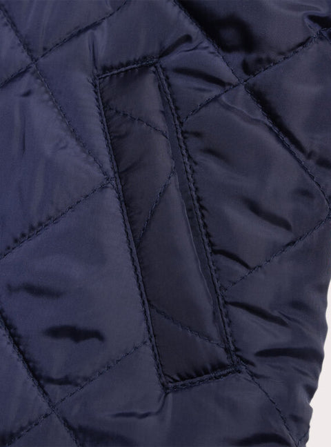 Reversible Colour Block Hooded Coat