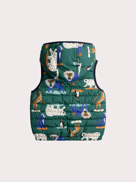 Green Reversible Gilet