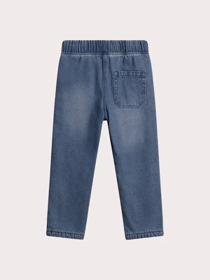 Micropolar Lined Elasticated Waist Denim Jeans
