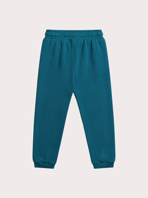 Blue Cotton Fleece Joggers