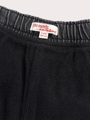 Grey Micropolar Lined Denim Jeans