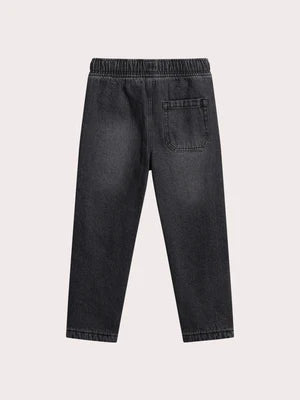 Grey Micropolar Lined Denim Jeans