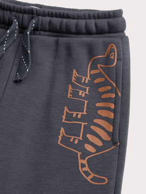 Grey Cotton Fleece Joggers