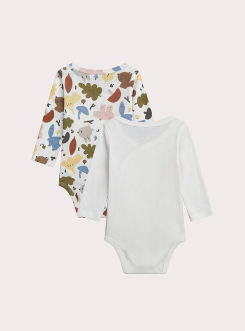 2 Pack Newborn Cotton Bodysuits