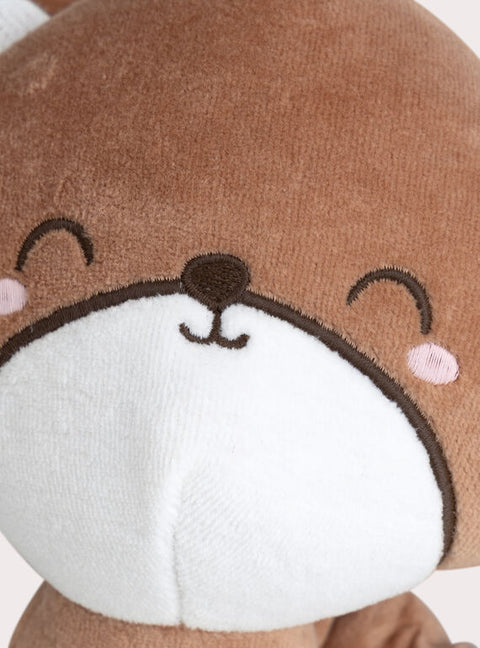 Brown Velour Fox Music Toy