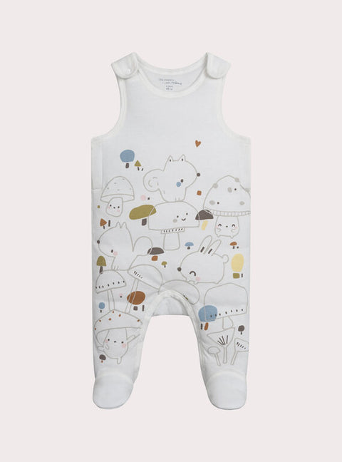 Reversible Newborn Jacket & Dungarees Set