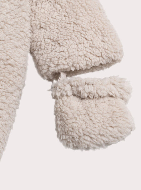 Brown Faux Sheepskin All In One