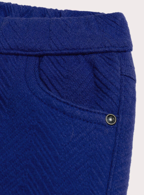 Lined Blue Cotton Trousers