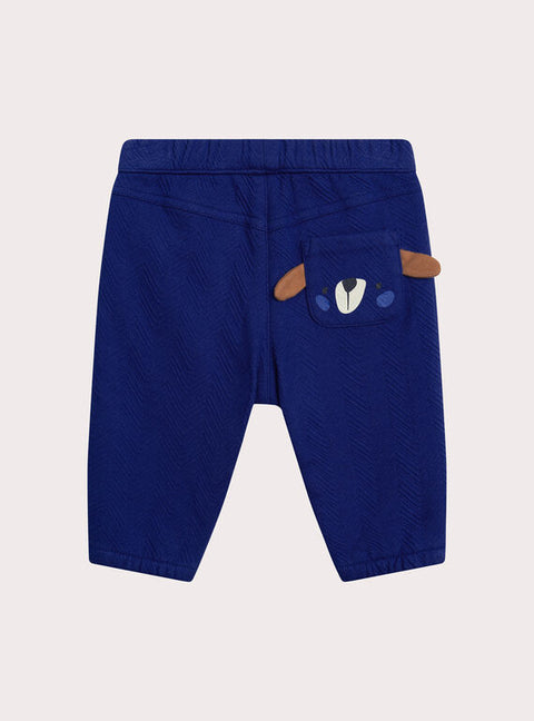 Lined Blue Cotton Trousers