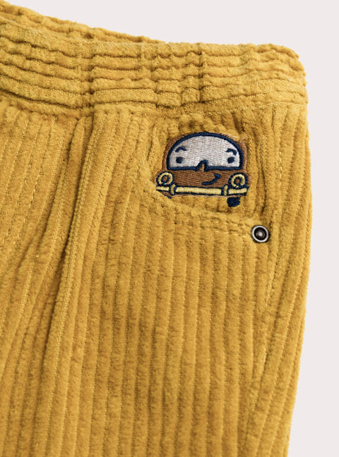 Yellow Jumbo Corduroy Trousers