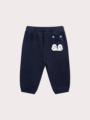 Navy Cotton Fleece Joggers