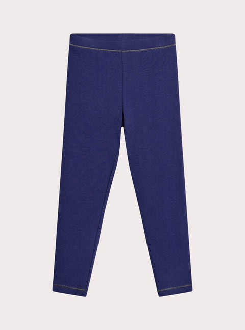 Blue Cotton Leggings