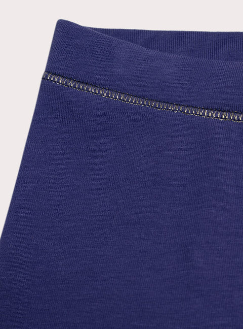 Blue Cotton Leggings